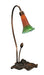 Meyda Tiffany - 12386 - One Light Accent Lamp - Amber/Green Pond Lily - Mahogany Bronze