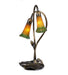 Meyda Tiffany - 12939 - Two Light Accent Lamp - Amber/Green Pond Lily - Red Rust,Custom