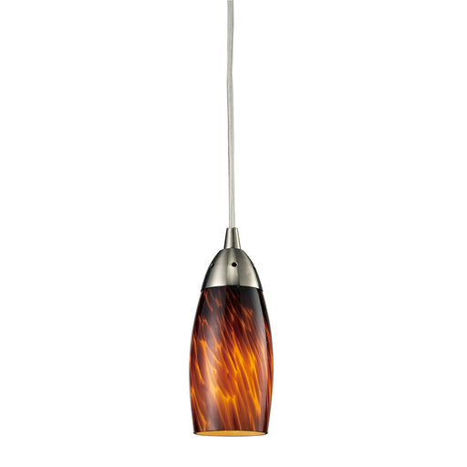 Elk Lighting - 110-1ES - One Light Mini Pendant - Milan - Satin Nickel