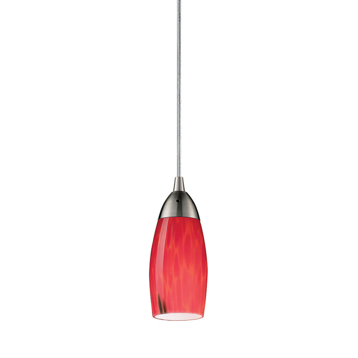 Elk Lighting - 110-1FR - One Light Mini Pendant - Milan - Satin Nickel