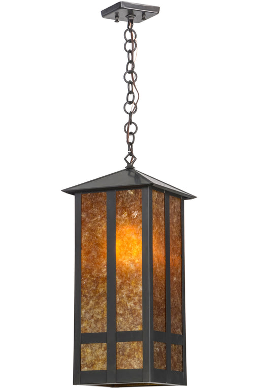 Meyda Tiffany - 13950 - One Light Pendant - Church Street - Craftsman Brown