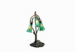 Meyda Tiffany - 14150 - Three Light Accent Lamp - Green Pond Lily - Mahogany Bronze