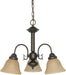 Nuvo Lighting - 60-1252 - Three Light Chandelier - Ballerina - Mahogany Bronze / Champagne