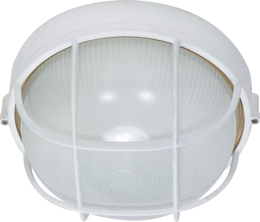 Nuvo Lighting - 60-518 - One Light Outdoor Lantern - Die Cast Bulk Heads Semi Gloss White - Semi Gloss White