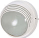 Nuvo Lighting - 60-520 - One Light Outdoor Lantern - Die Cast Bulk Heads Semi Gloss White - Semi Gloss White