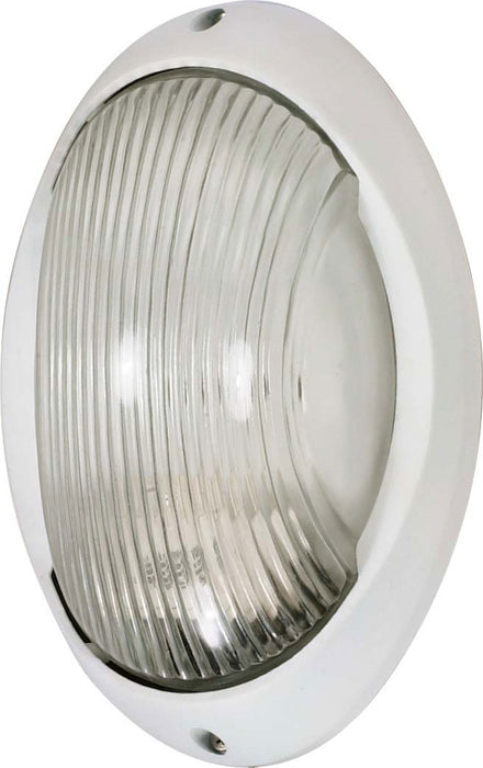 Nuvo Lighting - 60-526 - One Light Outdoor Lantern - Die Cast Bulk Heads Semi Gloss White - Semi Gloss White