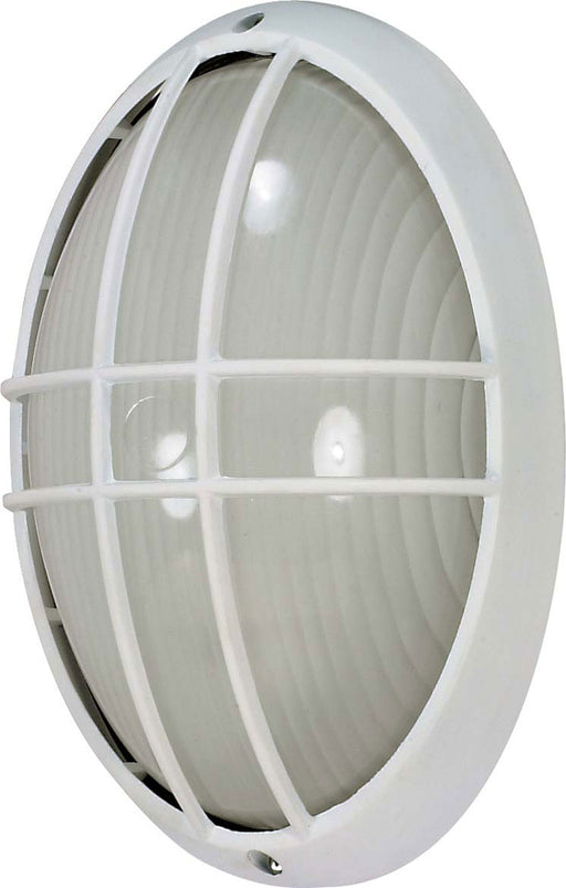 Nuvo Lighting - 60-528 - One Light Outdoor Lantern - Die Cast Bulk Heads Semi Gloss White - Semi Gloss White