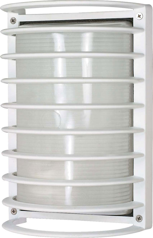 Nuvo Lighting - 60-532 - One Light Outdoor Lantern - Die Cast Bulk Heads Semi Gloss White - Semi Gloss White