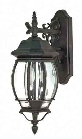 Nuvo Lighting - 60-893 - Three Light Outdoor Lantern - Central Park - Textured Black