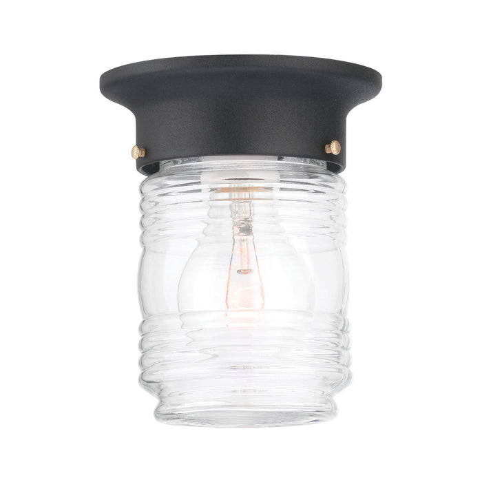 Thomas Lighting - SL3037 - One Light Flush Mount - Ceiling Essentials - Black