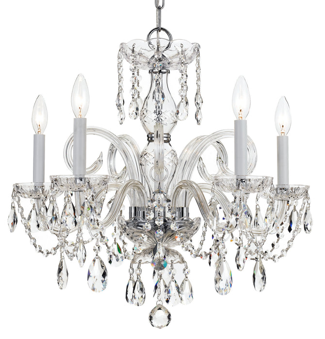 Crystorama - 1005-CH-CL-S - Five Light Chandelier - Traditional Crystal - Polished Chrome