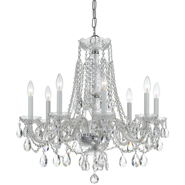Crystorama - 1138-CH-CL-S - Eight Light Chandelier - Traditional Crystal - Polished Chrome