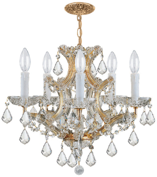 Crystorama - 4405-GD-CL-S - Six Light Mini Chandelier - Maria Theresa - Gold