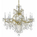Crystorama - 4409-GD-CL-S - Nine Light Chandelier - Maria Theresa - Gold