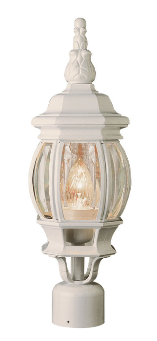 Trans Globe Imports - 4060 WH - One Light Postmount Lantern - Parsons - White