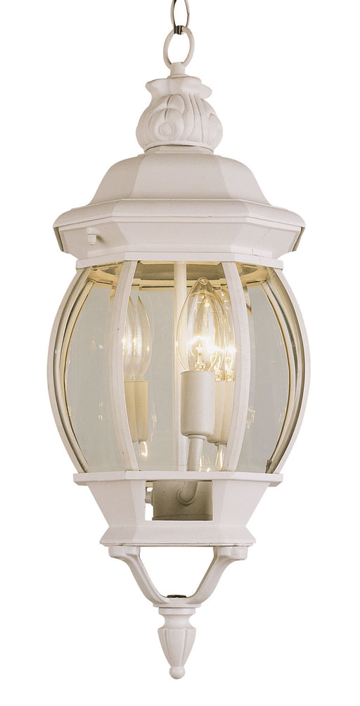 Trans Globe Imports - 4066 WH - Three Light Hanging Lantern - Parsons - WHITE