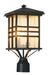 Trans Globe Imports - 4639 BK - Two Light Postmount Lantern - Huntington - Black