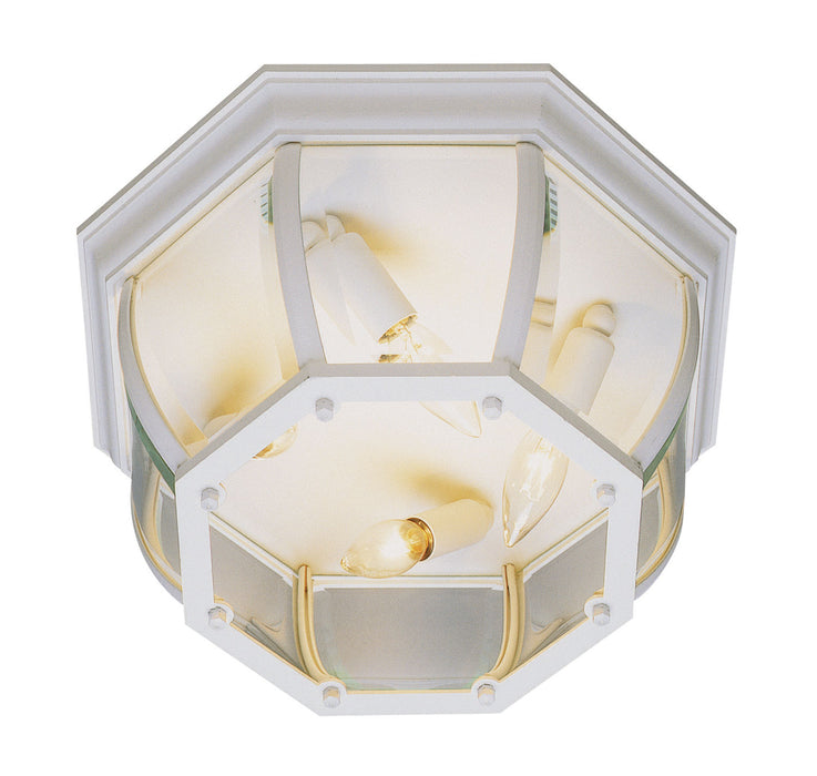 Trans Globe Imports - 4907 WH - Four Light Flushmount Lantern - Angelus - White