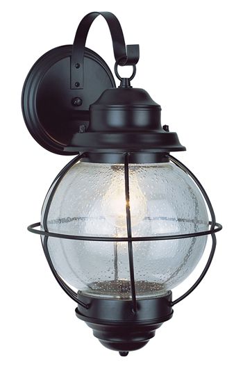 Trans Globe Imports - 69900 BK - One Light Wall Lantern - Catalina - Black