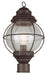 Trans Globe Imports - 69905 RBZ - One Light Postmount Lantern - Catalina - Rustic Bronze