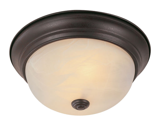 Trans Globe Imports - 13617 ROB - Two Light Flushmount - Browns - Rubbed Oil Bronze
