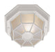 Trans Globe Imports - 40581 WH - One Light Flushmount Lantern - Benkert - White
