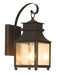 Trans Globe Imports - 45630 WB - One Light Wall Lantern - Santa Ines - Weathered Bronze