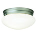 Forte - 6003-02-55 - Two Light Flush Mount - Brushed Nickel