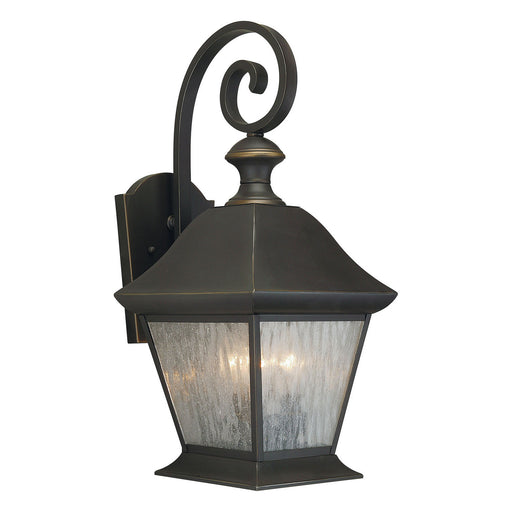 Forte - 1046-03-14 - Three Light Outdoor Lantern - Royal Bronze
