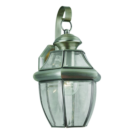Forte - 1201-01-34 - One Light Outdoor Lantern - Antique Pewter