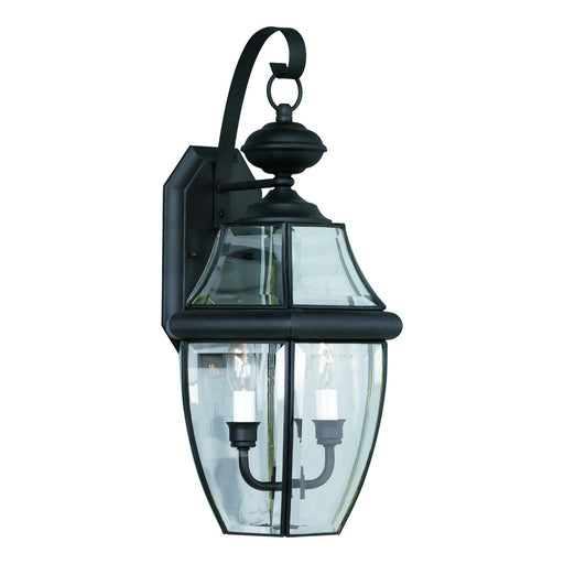 Forte - 1301-02-04 - Two Light Outdoor Lantern - Black