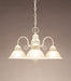 Forte - 2063-03-23 - Mid. Chandeliers - Glass Down - Chandeliers Textured White - Textured White