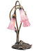 Meyda Tiffany - 14728 - Three Light Accent Lamp - Pink Pond Lily - Antique Copper,Custom
