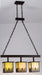 Meyda Tiffany - 15038 - Three Light Island Pendant - Mountain Pine - Cafe-Noir