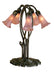 Meyda Tiffany - 15127 - Five Light Accent Lamp - Cranberry Pond Lily - Bronze