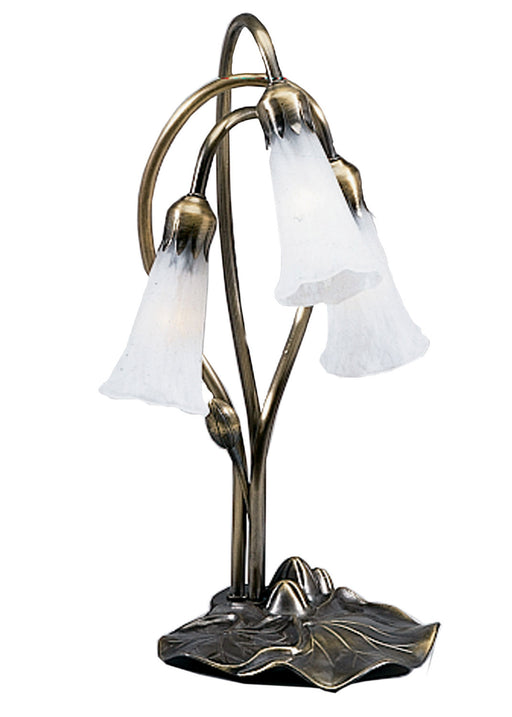 Meyda Tiffany - 15282 - Three Light Accent Lamp - White Pond Lily - Rust