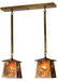 Meyda Tiffany - 15286 - Two Light Island Pendant - Ducks In Flight - Antique Copper