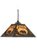 Meyda Tiffany - 15726 - Two Light Pendant - Bear At Dawn - Textured Black/Amber Mica