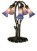 Meyda Tiffany - 15856 - Five Light Accent Lamp - Pink/Blue Pond Lily - Bronze