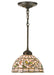 Meyda Tiffany - 16211 - One Light Mini Pendant - Tiffany Turning Leaf - Mahogany Bronze