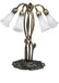 Meyda Tiffany - 16545 - Five Light Accent Lamp - White Pond Lily - Bronze