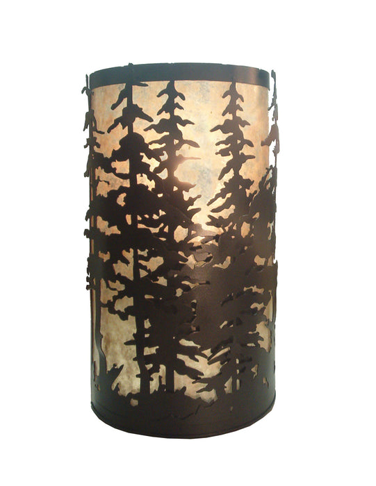 Meyda Tiffany - 17289 - Two Light Wall Sconce - Tall Pines - Craftsman Brown,Oil Rubbed Bronze