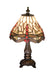 Meyda Tiffany - 17525 - One Light Mini Lamp - Tiffany Hanginghead Dragonfly - Wrought Iron
