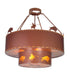 Meyda Tiffany - 19011 - Eight Light Pendant - Buffalo Hunt - Rust