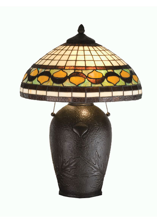 Meyda Tiffany - 19169 - Two Light Table Lamp - Tiffany Acorn - Bronze