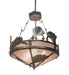Meyda Tiffany - 20875 - Four Light Inverted Pendant - Catch Of The Day - Steel