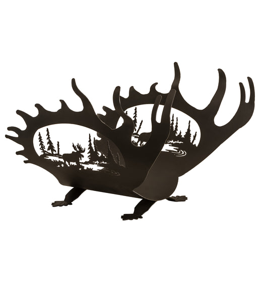 Meyda Tiffany - 22404 - Log Holder - Moose Antler - Black