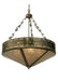 Meyda Tiffany - 23633 - Four Light Inverted Pendant - Craftsman - Timeless Bronze