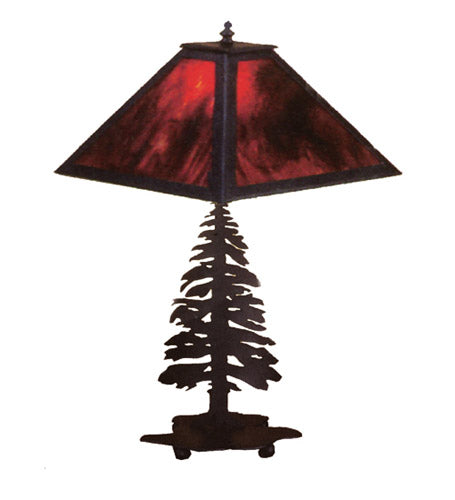 Meyda Tiffany - 26724 - Two Light Table Lamp - Tall Pines - Black