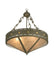 Meyda Tiffany - 26923 - Four Light Inverted Pendant - Craftsman - Timeless Bronze